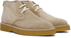 Agnona Beige Chukka Desert Boots