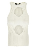 Andreadamo Ribbed Knit Tank Top With Cut Out