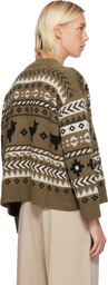 Weekend Max Mara Brown Ovatta Cardigan