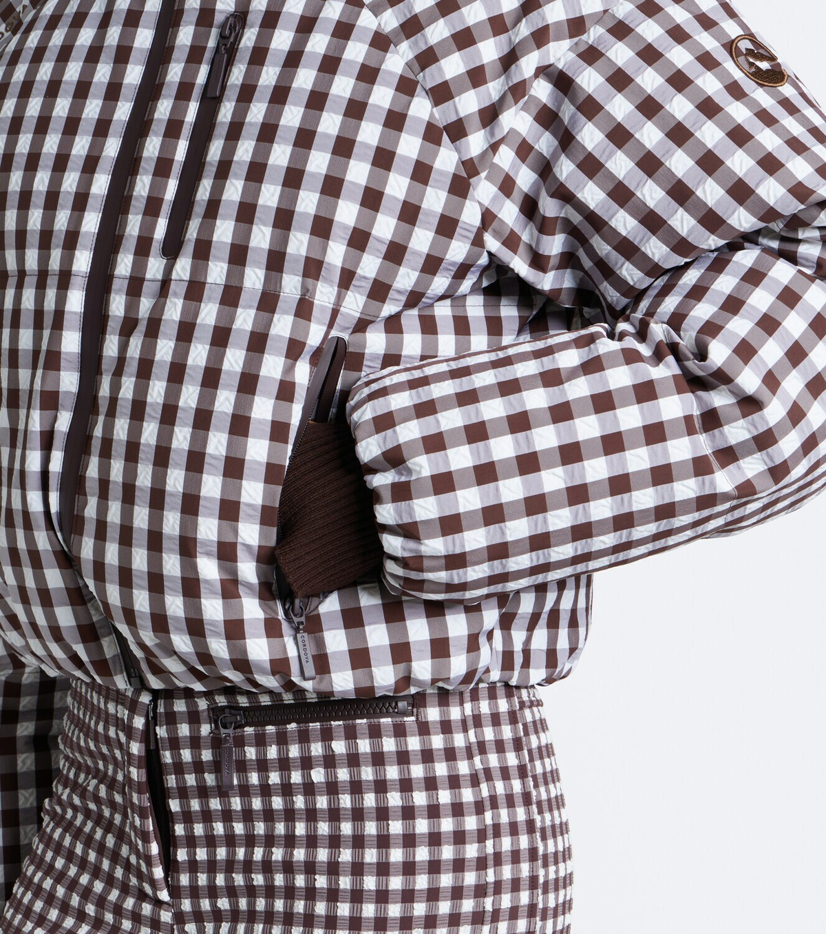 Cordova Cortina gingham ski jacket