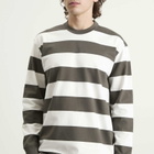 Armor-Lux Men's Long Sleeve Wide Stripe T-Shirt in Chimera/Milk