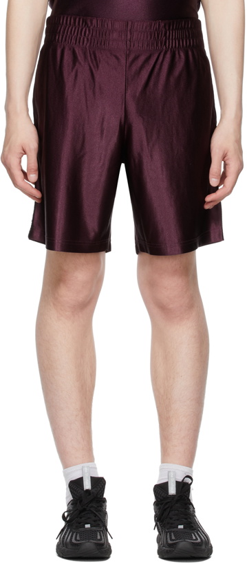 Photo: Acne Studios Burgundy Piping Shorts