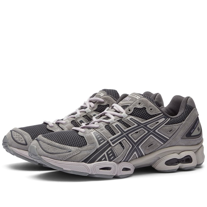 Photo: Asics Men's Gel-Nimbus 9 Sneakers in Obsidian Grey/Clay Grey