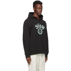 Stussy Black City Seal Applique Hoodie