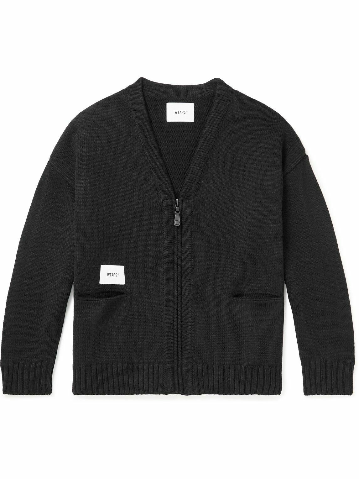 WTAPS - Palmer Knitted Zip-Up Cardigan - Black WTAPS