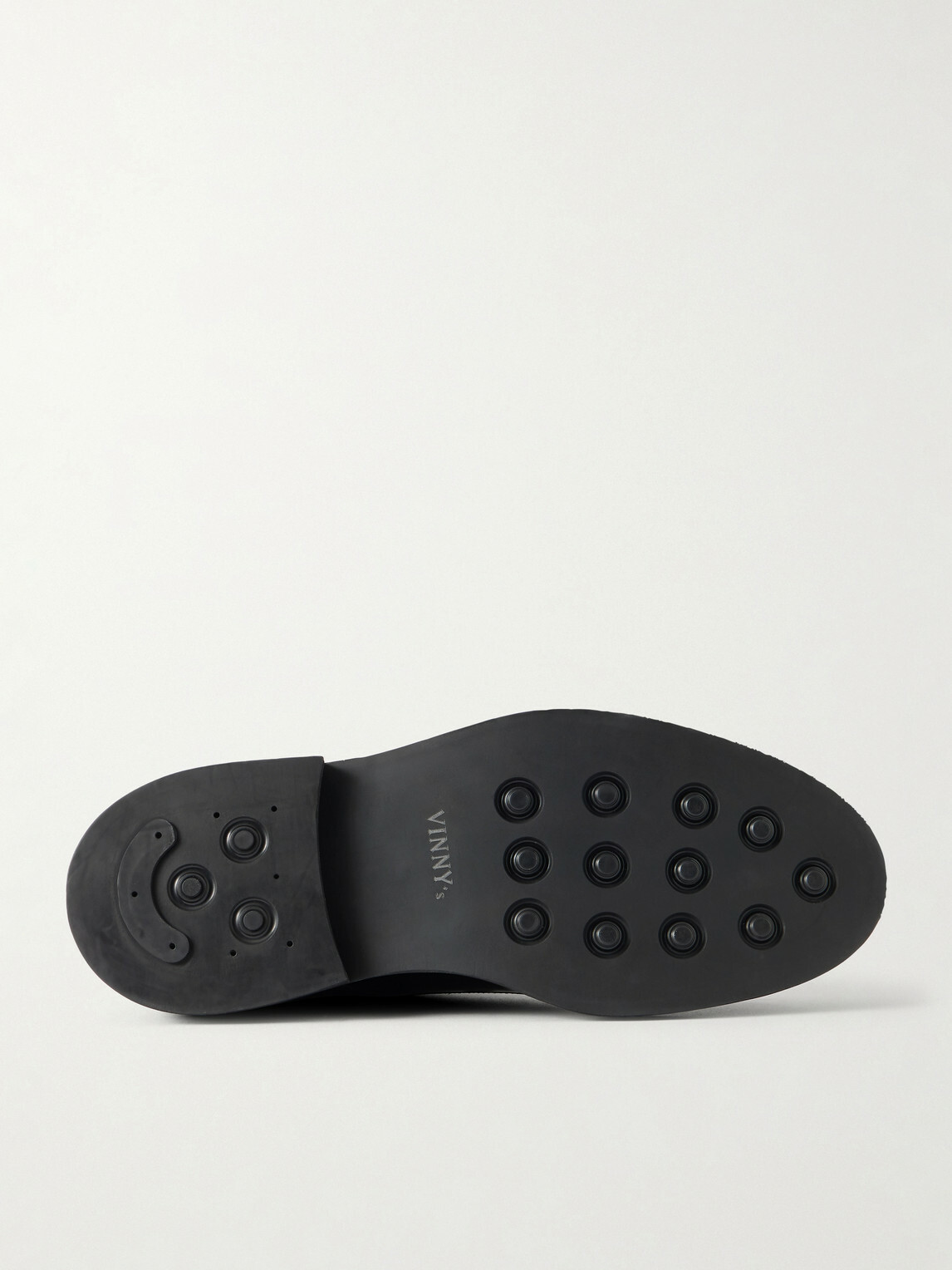 VINNY's - Officer Polished-Leather Derby Shoes - Black