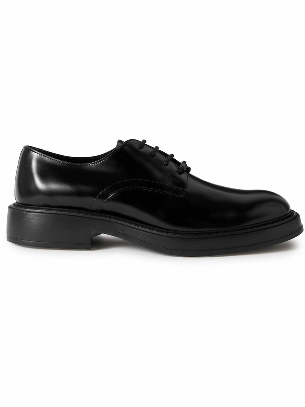 Photo: Tod's - Glossed-Leather Derby Shoes - Black