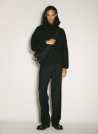 Saint Laurent Half-Zip Hooded Sweatshirt