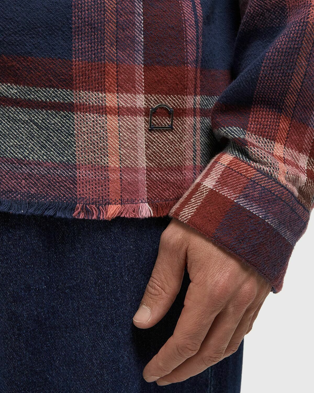 Reternity CREATIVE DEPT LOGO FLANNEL Purple Mens Longsleefe