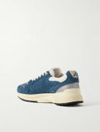 Autry - Hyperway Leather-Trimmed Suede and Mesh Sneakers - Blue