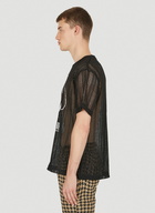 Volume Mesh T-Shirt in Black