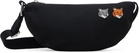 Maison Kitsuné Black Double Fox Head Bag
