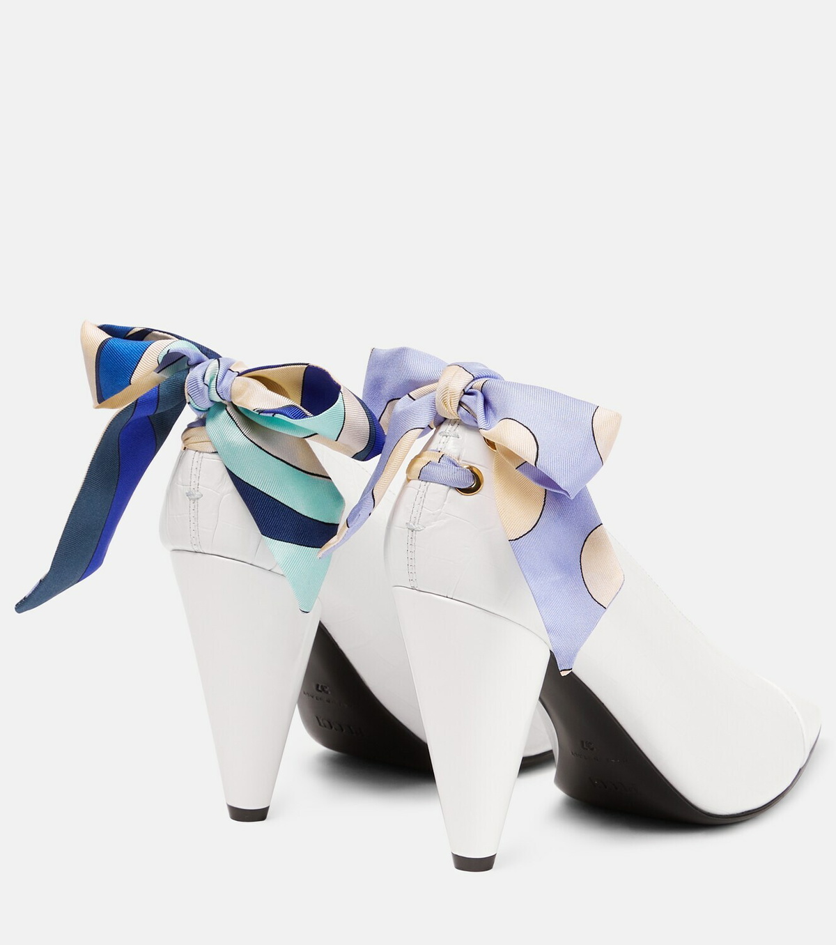 Pucci - Croc-effect leather pumps