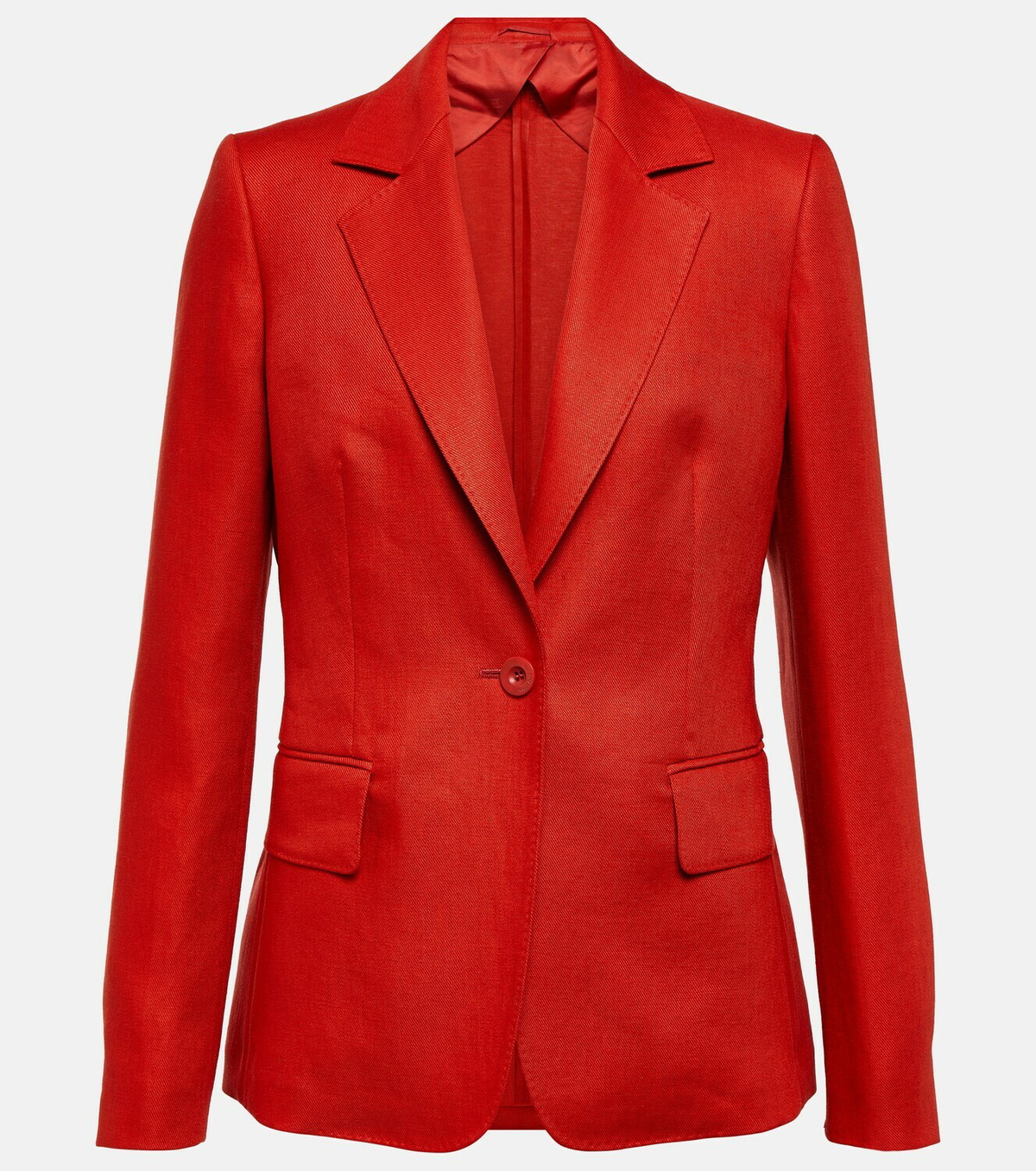 Max Mara - Alpaca single-breasted linen blazer Max Mara