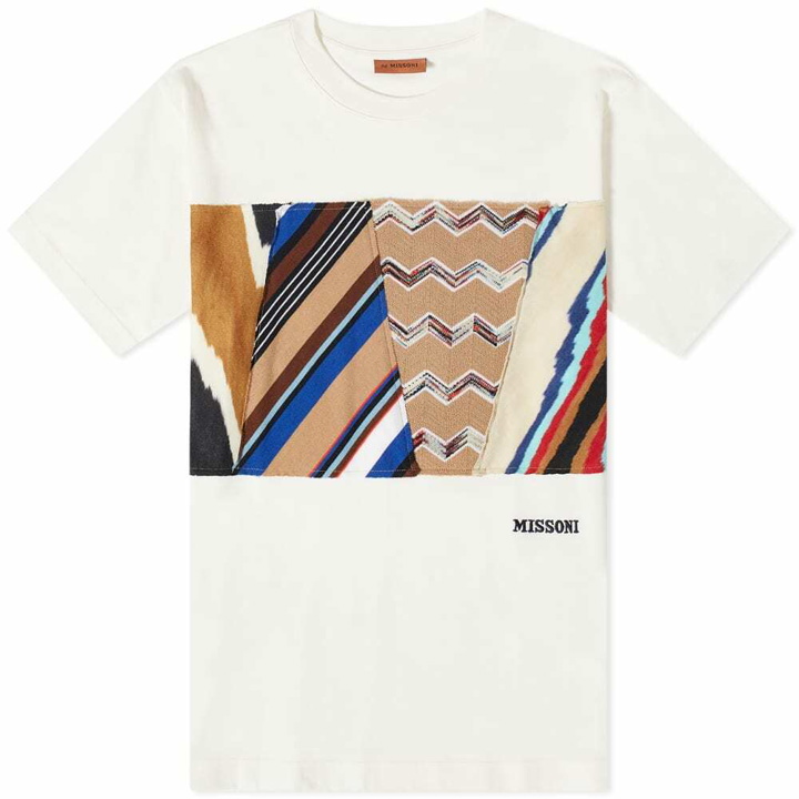 Photo: Missoni Knit Panel Logo Tee