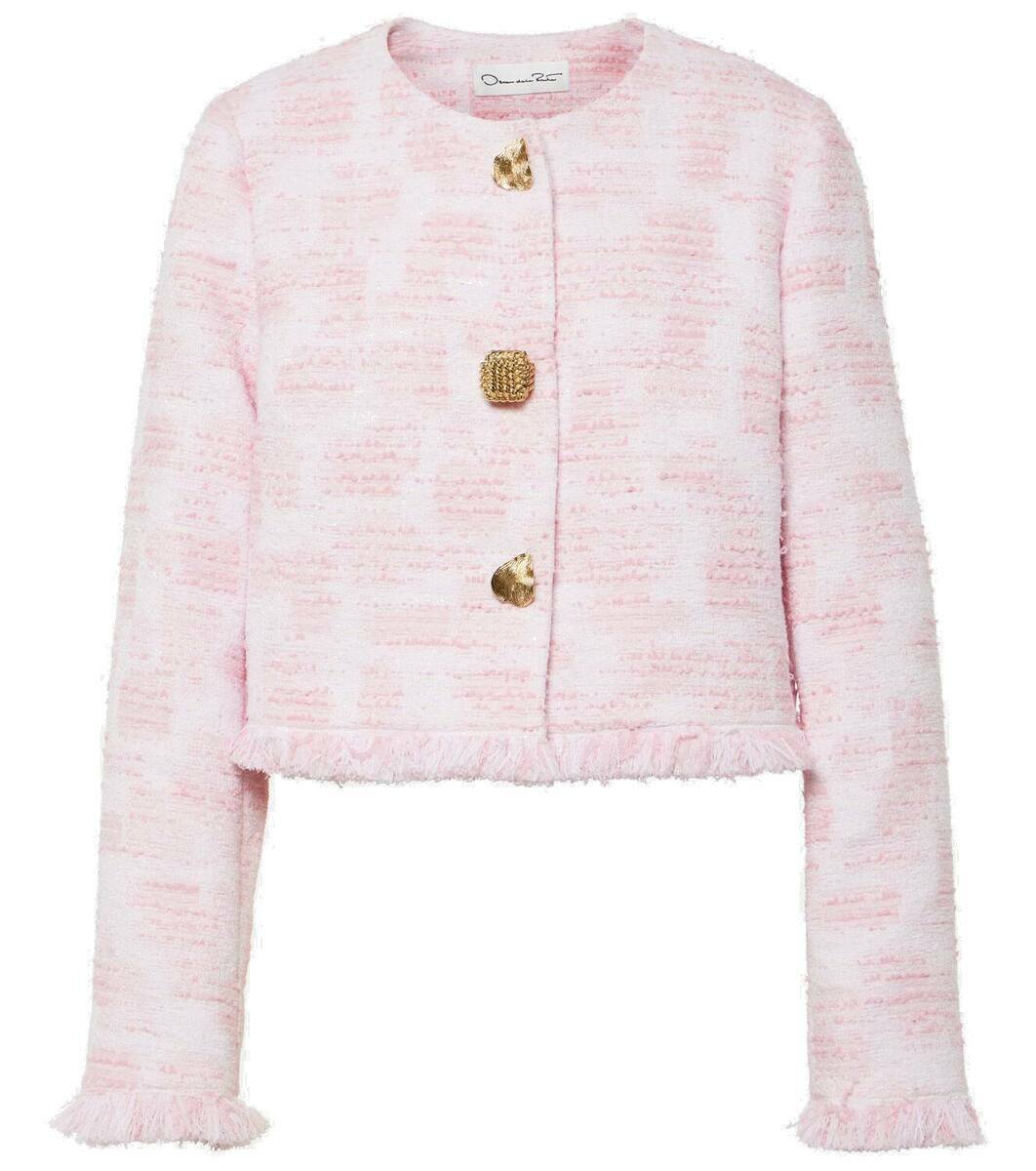Oscar de la Renta Cotton-blend tweed jacket Oscar de la Renta