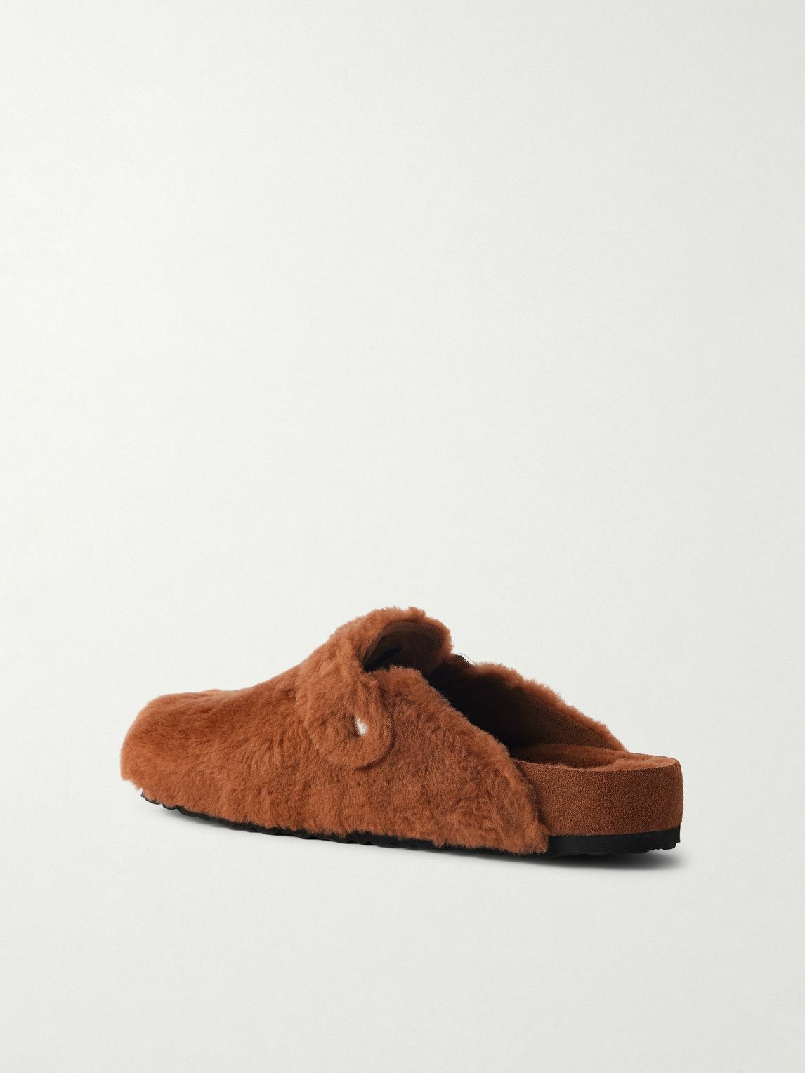 BIRKENSTOCK 1774 - Boston Shearling Clogs - Brown