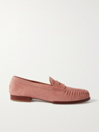TOD'S - Suede Penny Loafers - Pink
