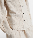 Marant Etoile Kaina broderie anglaise blouse