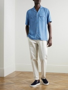 Frescobol Carioca - Franca Camp-Collar Denim Shirt - Blue