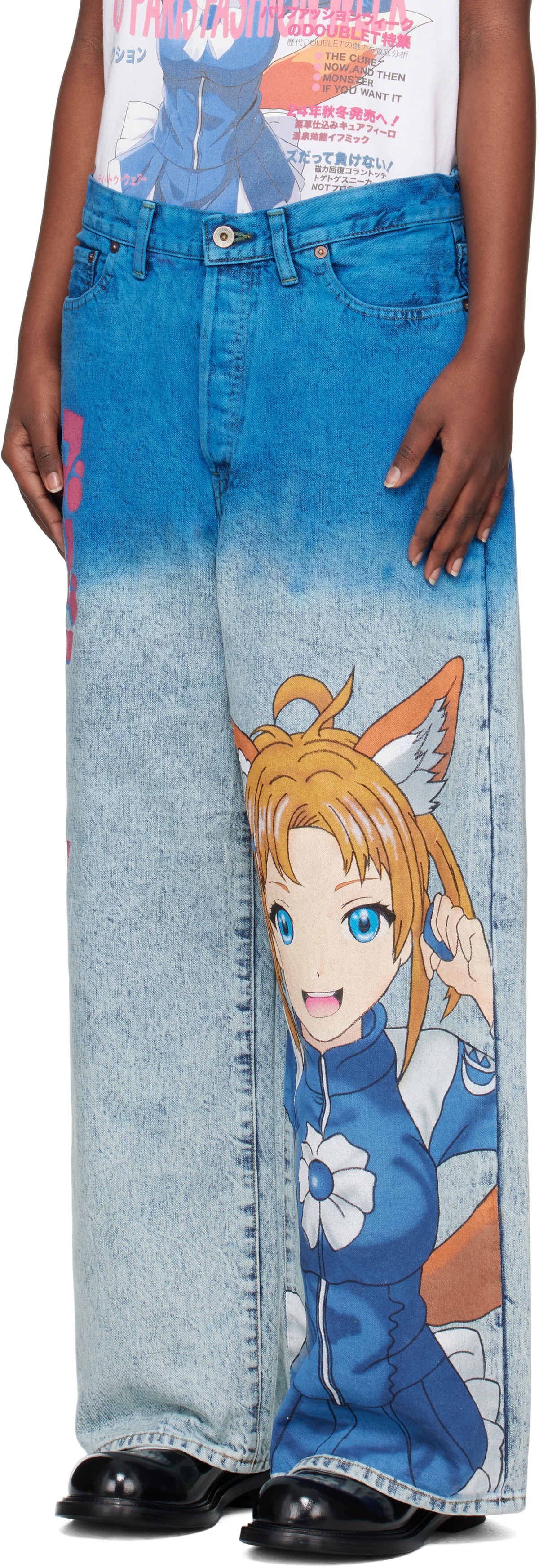 doublet Blue Anime Jeans