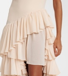 Xu Zhi Tiered asymmetric maxi dress