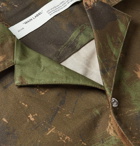 Off-White - Camp-Collar Camouflage-Print Cotton Shirt - Green