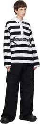 AMBUSH White Striped Polo