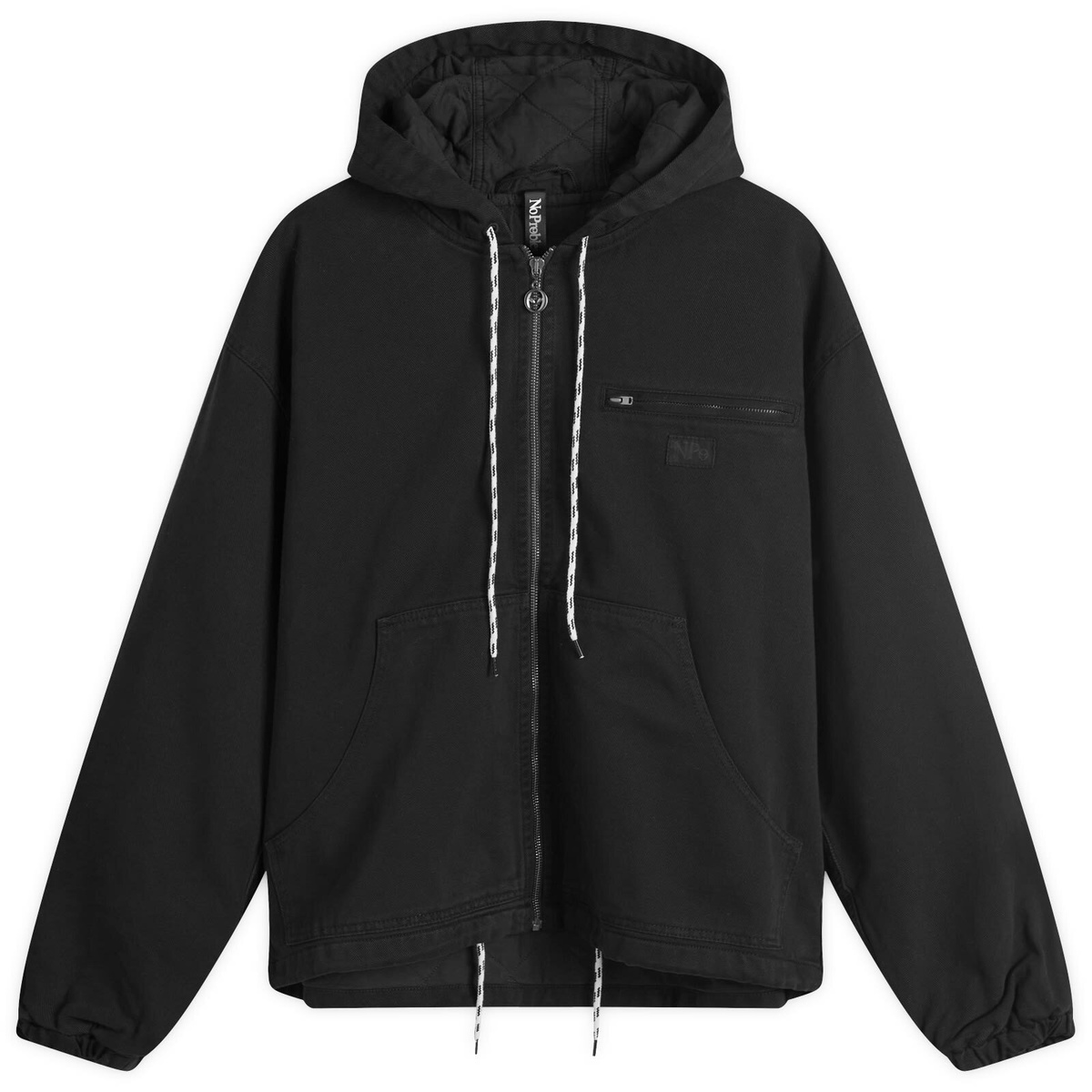 NoProblemo Men's Hooded Work Jacket in Black NoProblemo