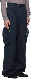 Eckhaus Latta Navy Pocket Cargo Pants