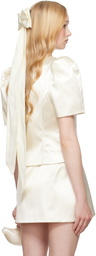 Sandy Liang SSENSE Exclusive Bridal Capsule Bonny Jacket