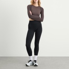 ON Women's Studio Knit Lg-T Crop in Pebble/Black