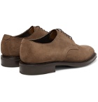 Edward Green - Windermere Suede Derby Shoes - Brown