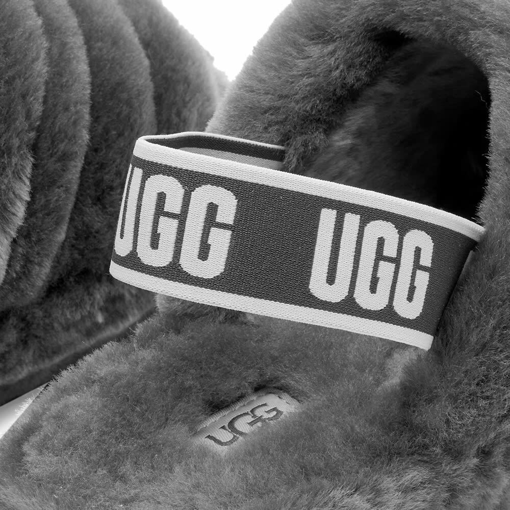 UGG Women's Fluff Yeah Slide Slipper in Charcoal Ugg