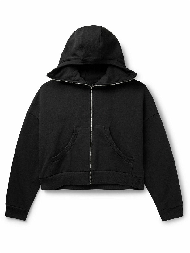 Photo: Entire Studios - Enzyme-Washed Organic Cotton-Jersey Zip-Up Hoodie - Black