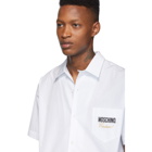 Moschino White Logo Couture Shirt