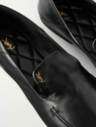 SAINT LAURENT - Alain Leather Loafers - Black