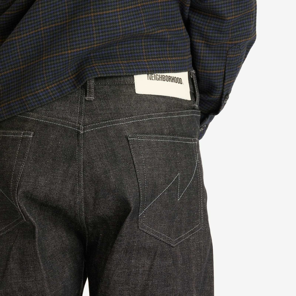 Neighborhood Men's Rigid Denim DP Basic Pants in Black Neighborhood