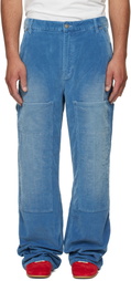 COÛT DE LA LIBERTÉ Blue Eli Corduroy Painter Trousers