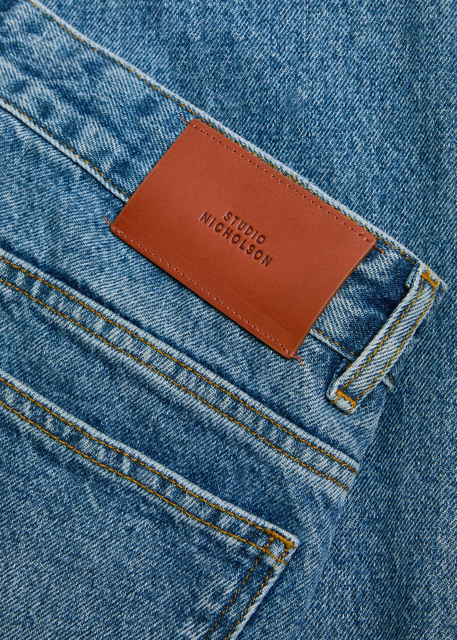 Studio Nicholson Cowboy Straight-leg Jeans Mid Blu