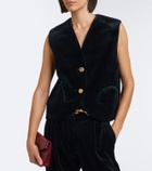 Blazé Milano Gliss cotton velvet vest