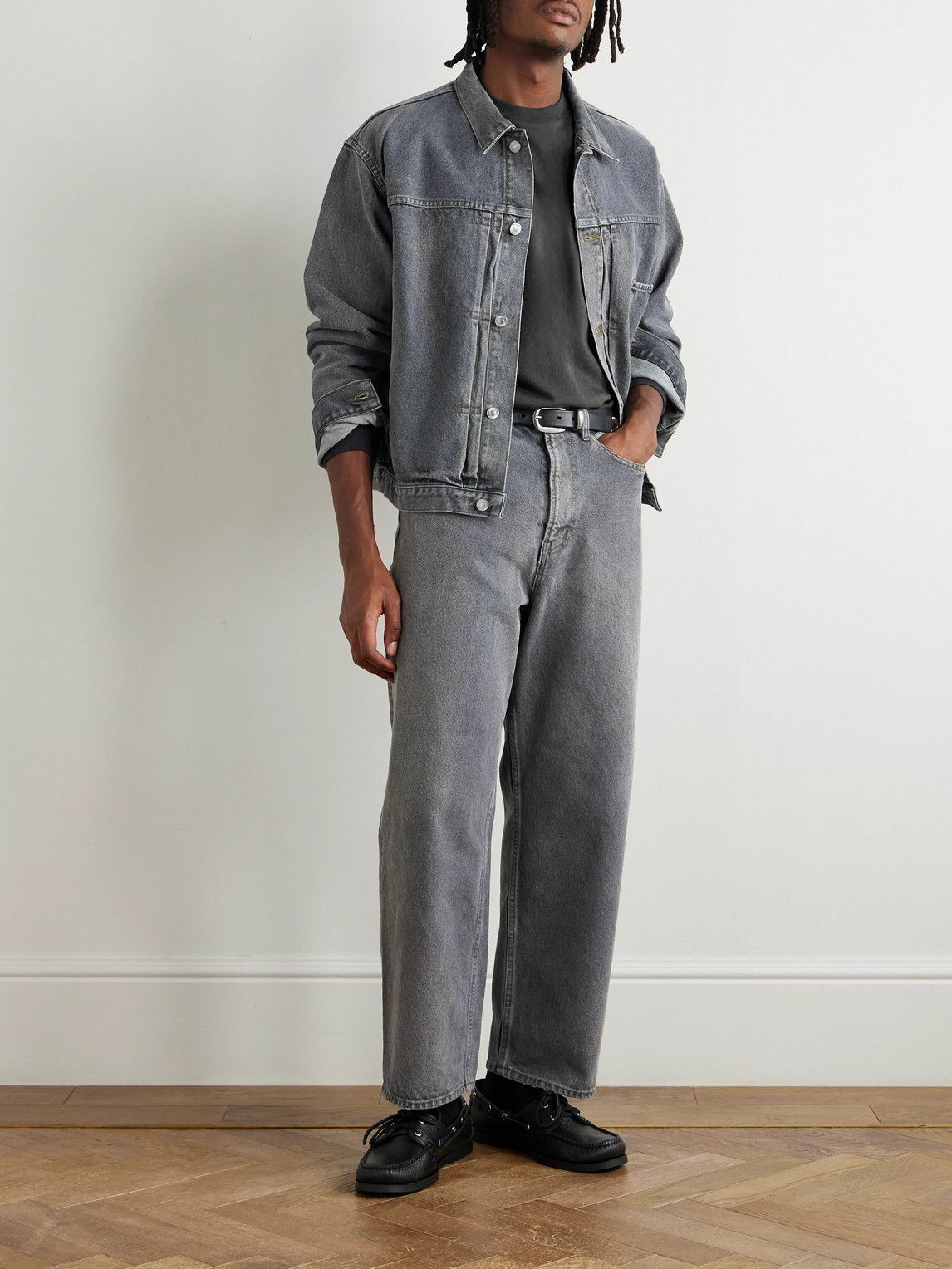 A.PRESSE - Cotton and Cashmere-Blend Jersey T-Shirt - Gray