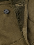 Ralph Lauren Purple label - Double-Breasted Shearling Jacket - Green