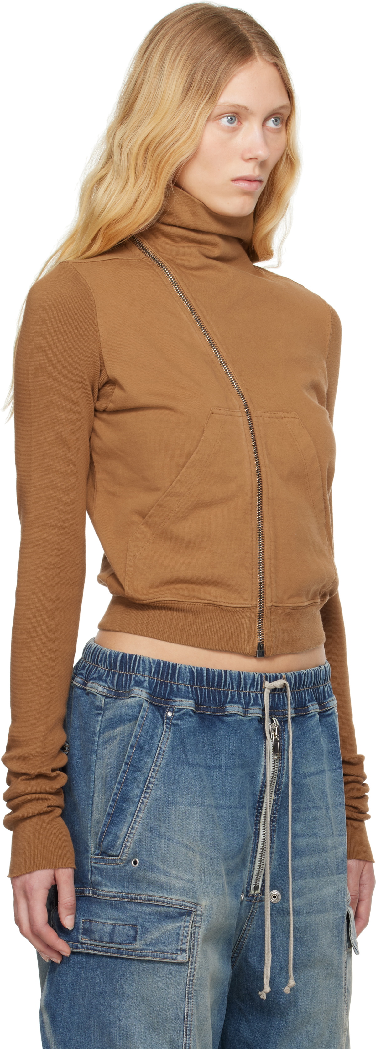 Rick Owens DRKSHDW Orange Hollywood Mountain Sweatshirt