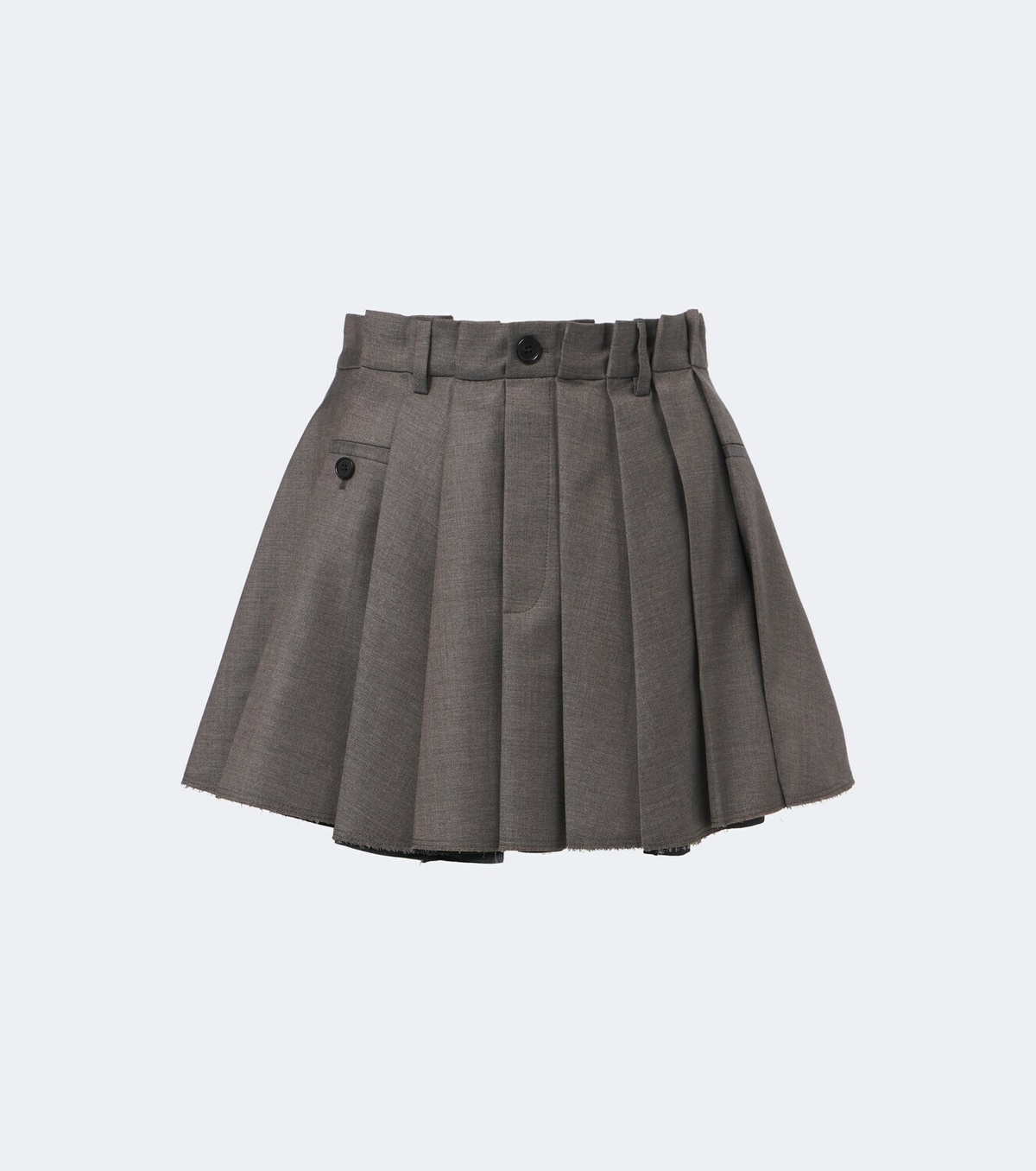 Acne Studios Pleated wool miniskirt