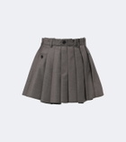Acne Studios Pleated wool miniskirt