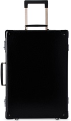 Globe-Trotter Black Small Centenary Carry-On 2 Wheels Suitcase