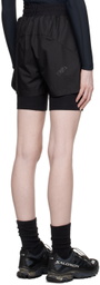 Templa Black Layered Shorts