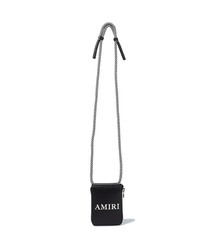 Photo: Amiri - Logo leather crossbody bag