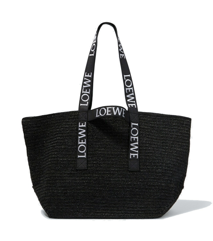 Photo: Loewe - Fold Shopper raffia tote bag